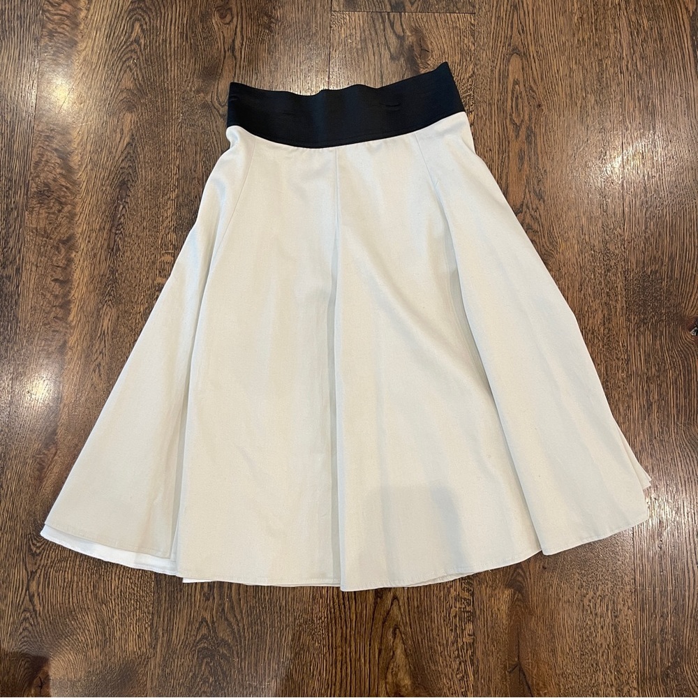 Beige Flowy Skirt